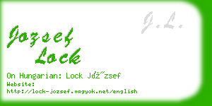 jozsef lock business card